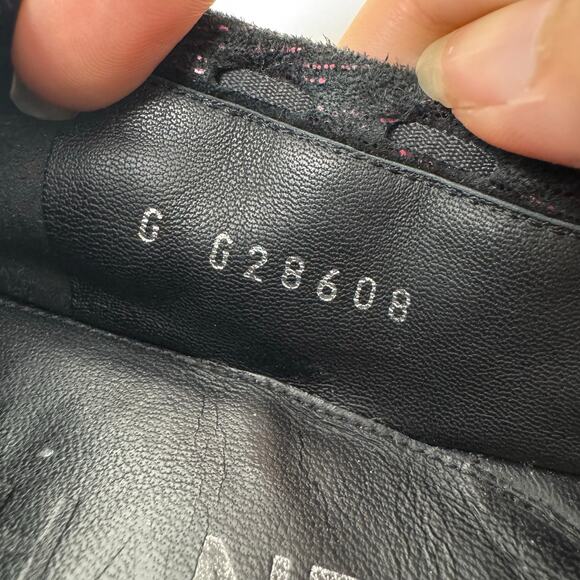 Chanel Black Fabric Ballet Flats with Pink Lurex Thread CC Logo 36.5 Rare Runway - Picture 10 of 12